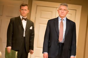 Philip Cumbus (Dick Jensen) & Martin Shaw (William Russell) Photo