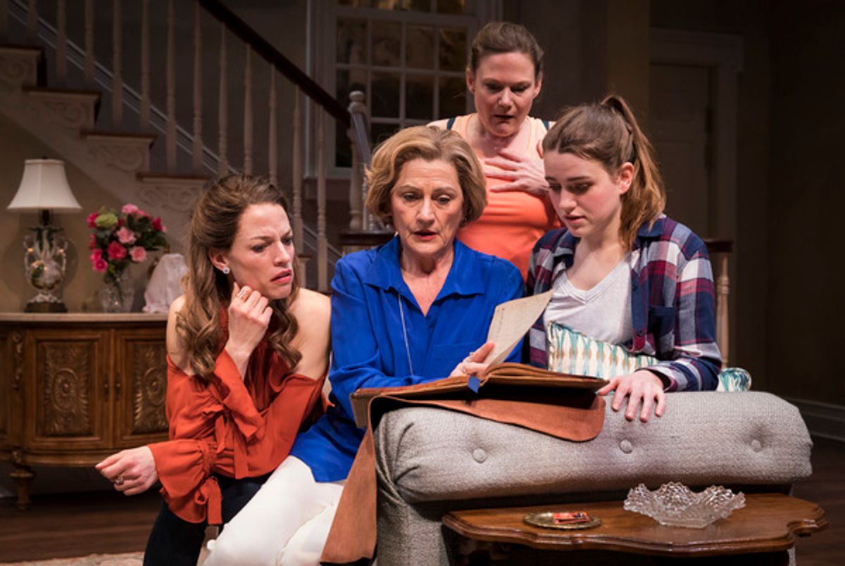 Louise Lamson, Janet Ulrich Brooks, Linsey Page Morton, Grace Smith. Photo by Liz Lauren at 