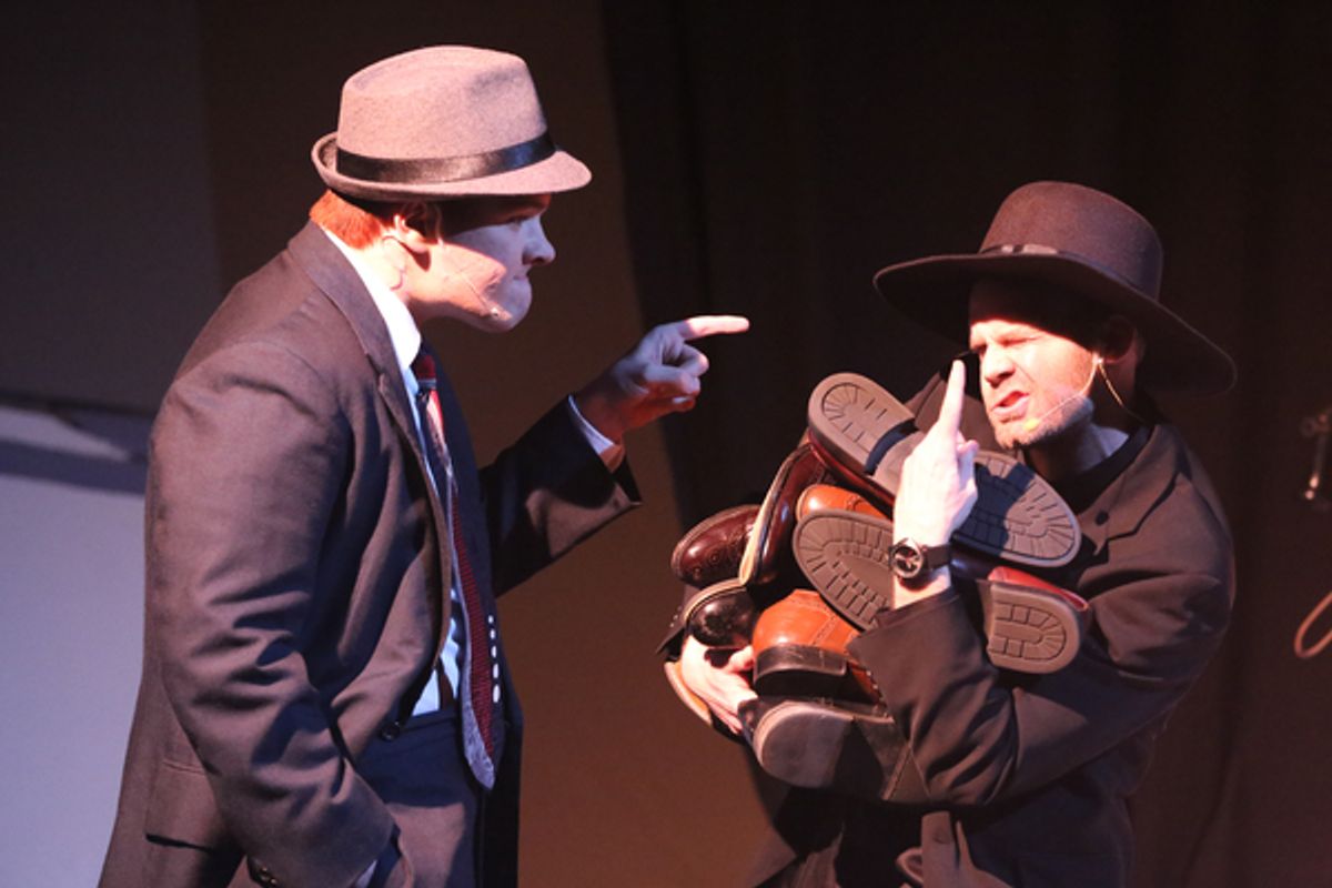 Evan Fornachon as Billy and Aaron Allen as Mooney at 