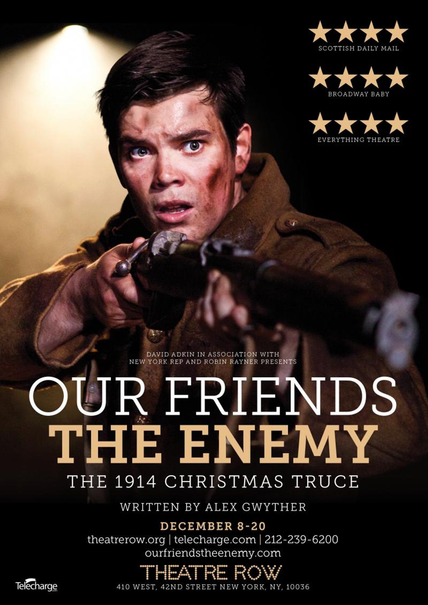 SPOTLIGHT ON Alex Gwyther - Published Playwright, Actor and 2018 OFFIE AWARD Nominee for his Play EYES CLOSED, EARS COVERED  Image