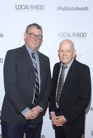 Publicist Awards Co-Chair Tim Menkre (L) and Publicist Awards Chair Henri Bollingre @ BroadwayWorld Publicist Awards Co-Chair Tim Menkre (L) and Publicist Awards Chair Henri Bollingre Photo