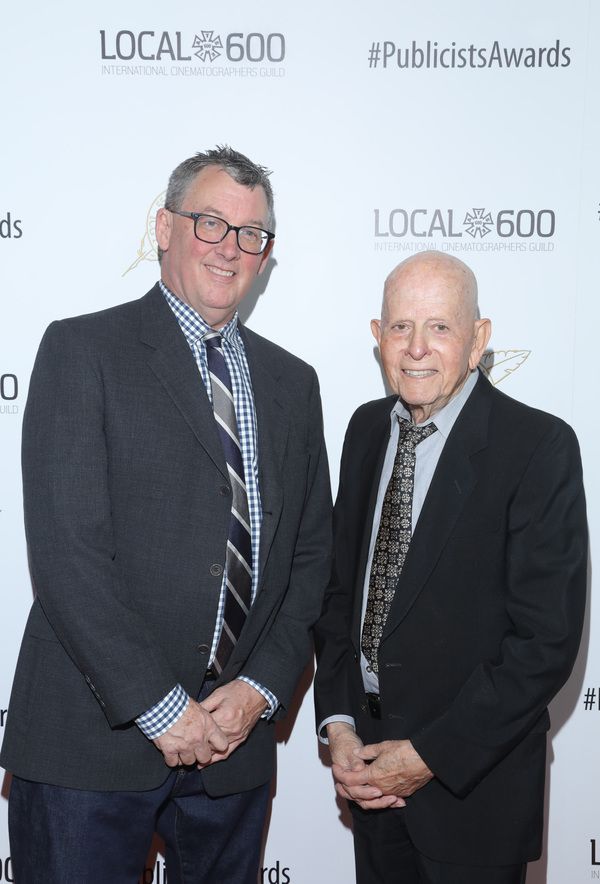 Publicist Awards Co-Chair Tim Menkre (L) and Publicist Awards Chair Henri Bollingre Photo