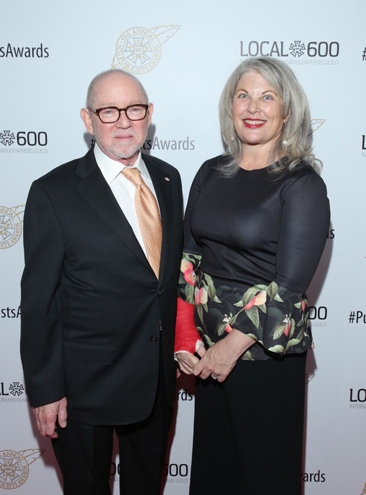 ICG President Steven Poster (L) and ICG National Executive Director Rebecca Rhine  at the 55th Annual ICG Publicists Awards at 
