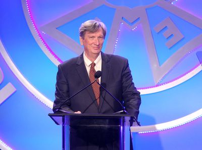 John Bailey presents onstage at the 55th Annual ICG Publicists Awards Photo