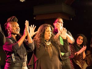 Krystle Simmons, Sylvia MacCalla, Jaq Galliano, and Julie Garnye @ BroadwayWorld Krystle Simmons, Sylvia MacCalla, Jaq Galliano, and Julie Garnye Photo