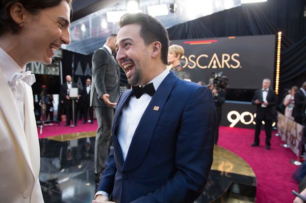 TIMOTHEE CHALAMET, LIN MANUEL MIRANDA Photo