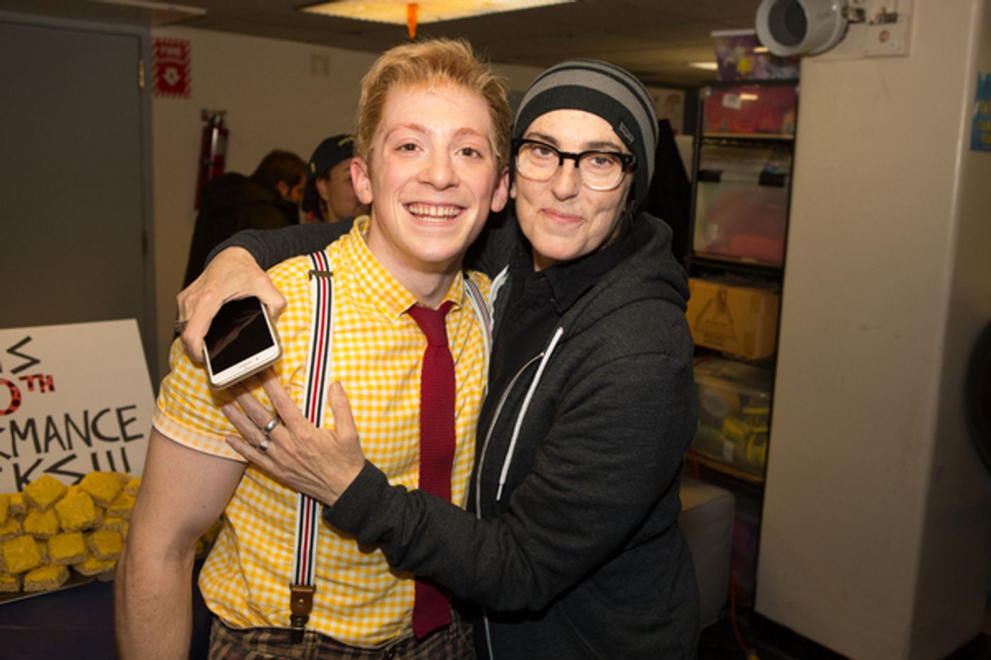 Photo Flash: It's a Beautiful Bikini Bottom Day! SPONGEBOB SQUAREPANTS Celebrates 100 Performances on Broadway!  Image