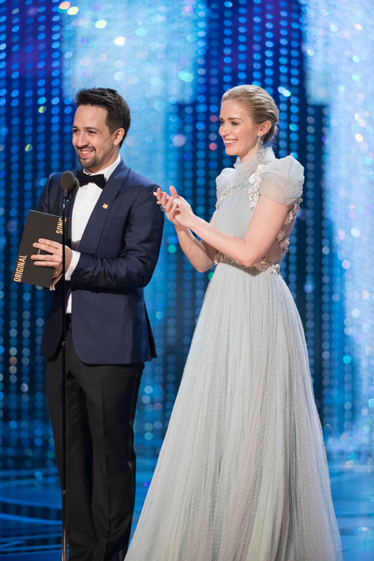 LIN-MANUEL MIRANDA, EMILY BLUNT at 