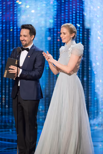 LIN-MANUEL MIRANDA, EMILY BLUNT Photo