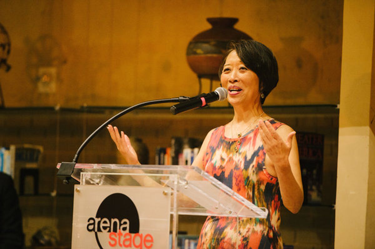 Playwright Jeanne Sakata at the opening night for Hold These Truths, March 2, 2018, at Arena Stage at the Mead Center for American Theater. Photo by Cameron Whitman at 