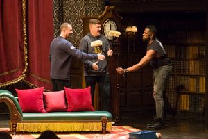 Olympians Tyler George and Matt Hamilton onstage with Akron Watson @ BroadwayWorld Olympians Tyler George and Matt Hamilton onstage with Akron Watson Photo