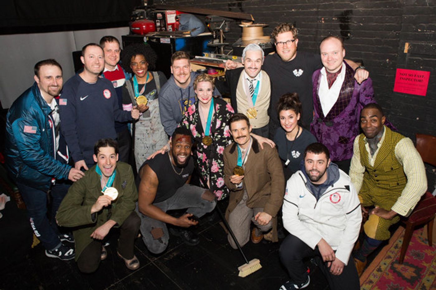 Photo Flash: Olympian Broadway Debut Gone Right at THE PLAY THAT GOES WRONG Photo Flash: Olympian Broadway Debut Gone Right at THE PLAY THAT GOES WRONG Image