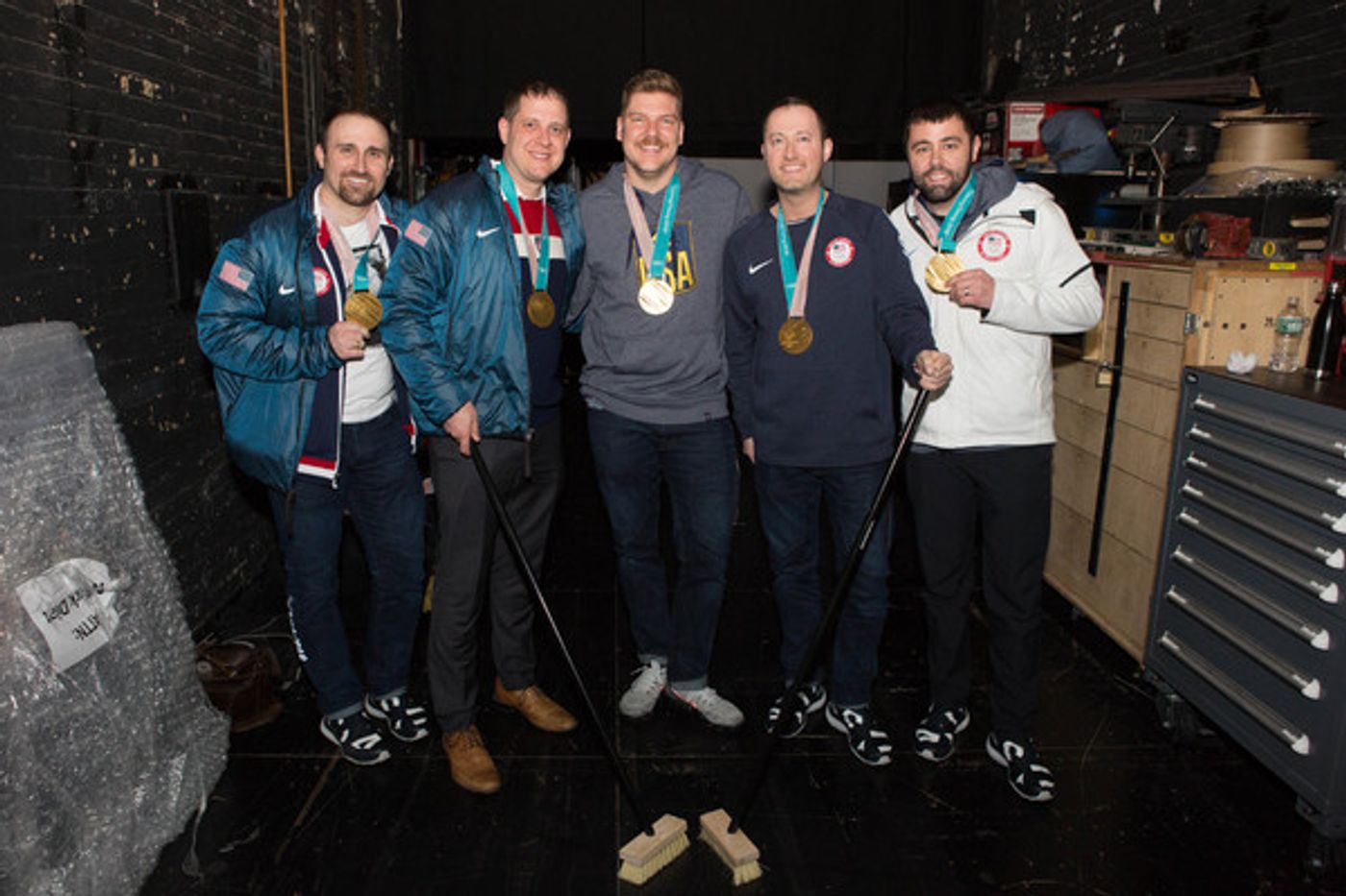 Photo Flash: Olympian Broadway Debut Gone Right at THE PLAY THAT GOES WRONG Photo Flash: Olympian Broadway Debut Gone Right at THE PLAY THAT GOES WRONG Image