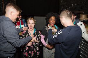 US Olympic Curling Team, other girl and Ashley Bryant. @ BroadwayWorld US Olympic Curling Team, other girl and Ashley Bryant. Photo