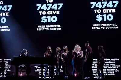 Demi Lovato and Parkland Students Photo