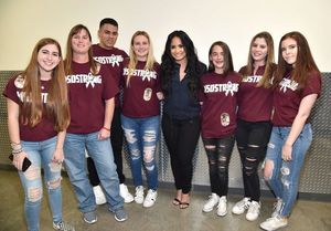Demi Lovato and Parkland Students @ BroadwayWorld Demi Lovato and Parkland Students Photo