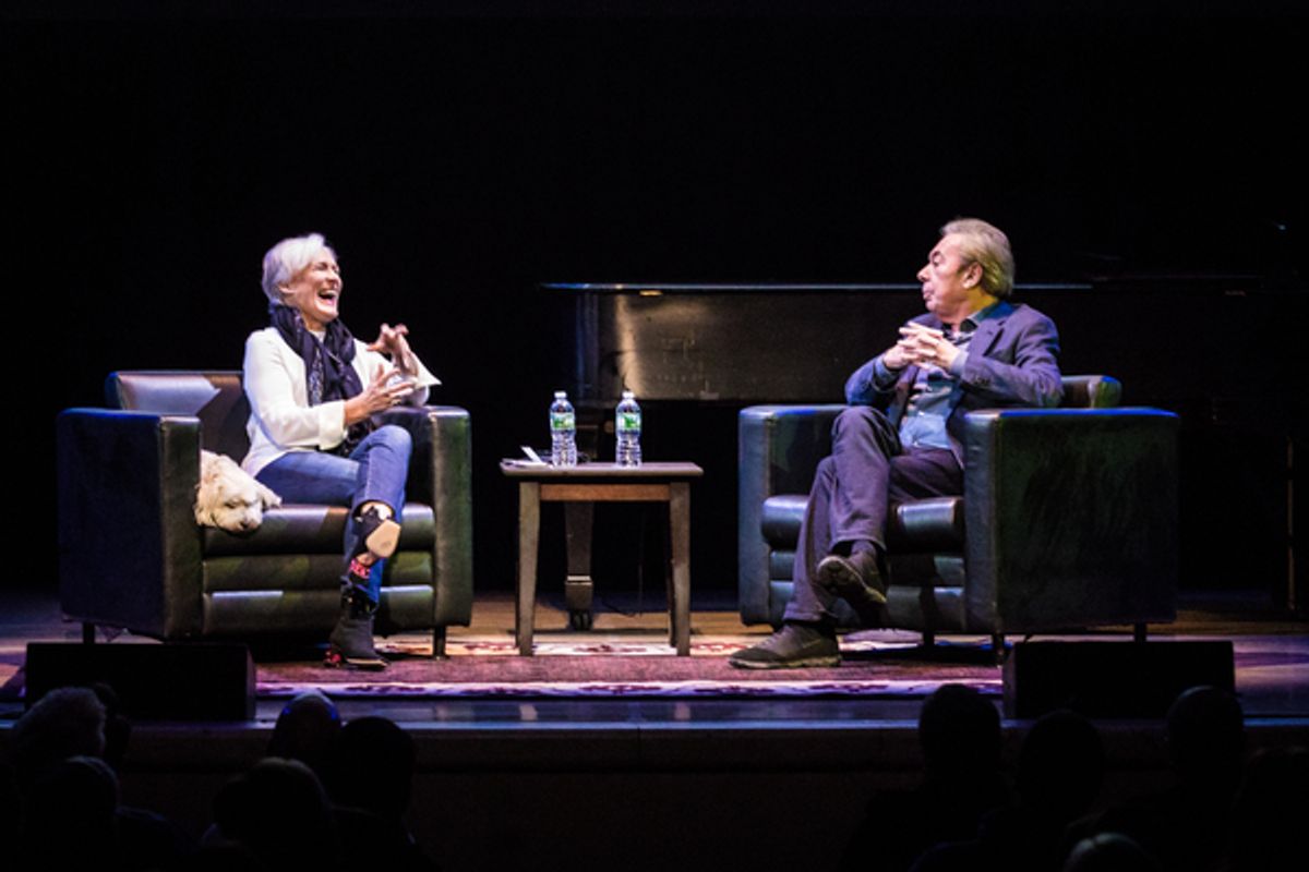 Glenn Close and Andrew Lloyd Webber at 