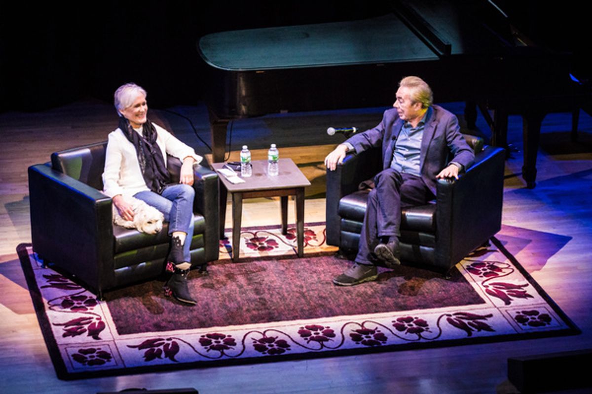 Glenn Close and Andrew Lloyd Webber at 
