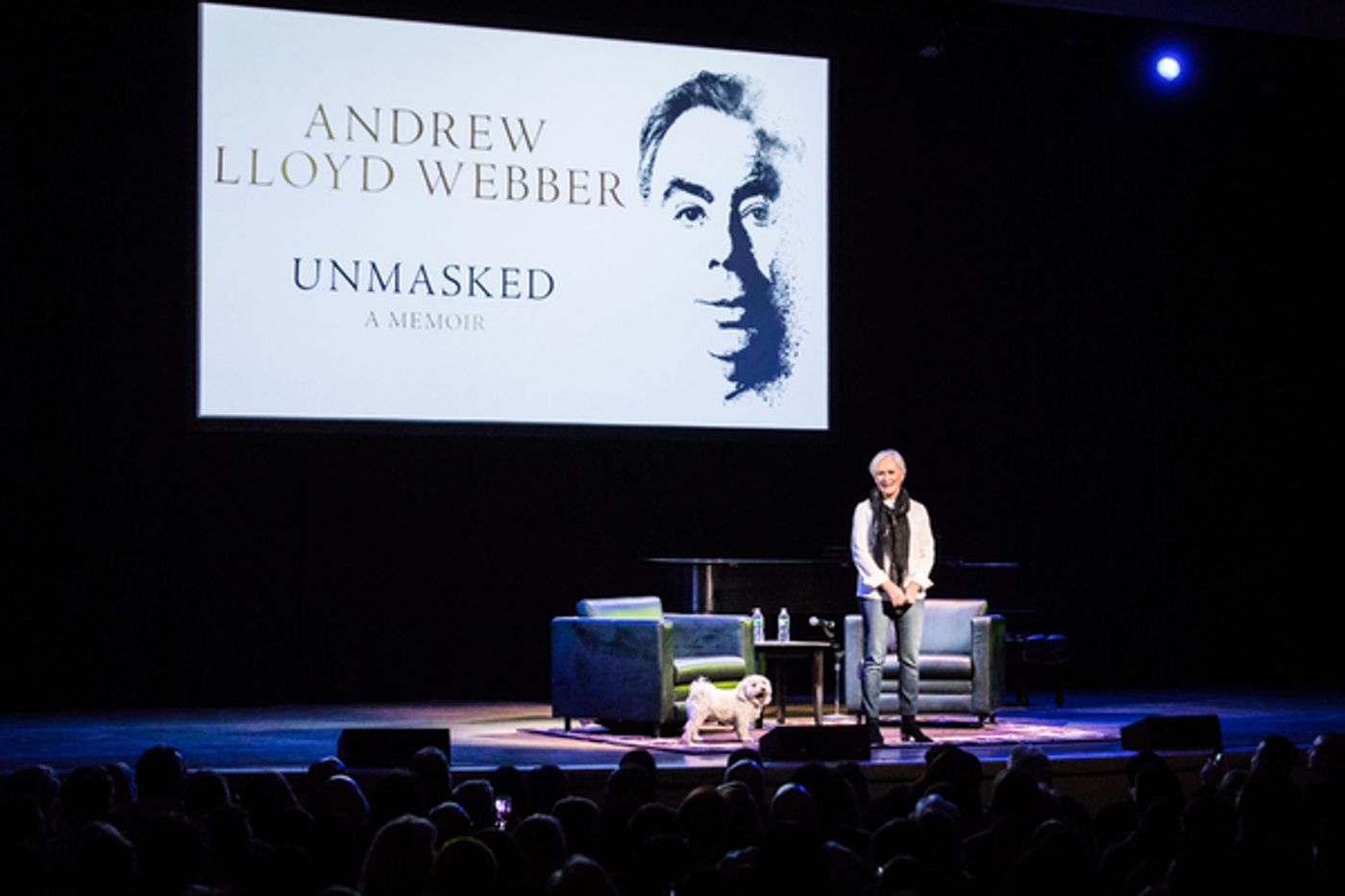 Photo Flash: Glenn Close Chats with Andrew Lloyd Webber About His New Memoir, UNMASKED  Image