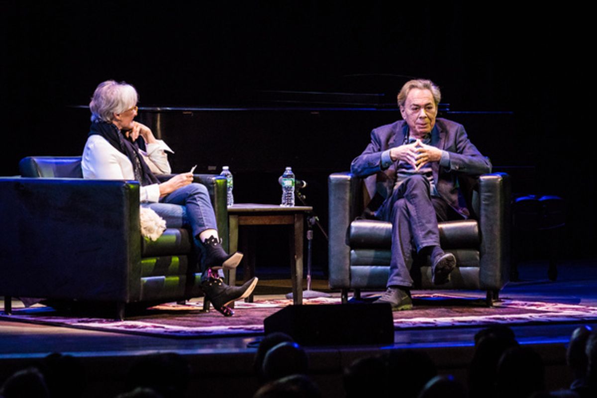 Glenn Close and Andrew Lloyd Webber at 