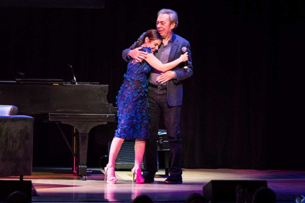 Meghan Picerno and Andrew Lloyd Webber at 