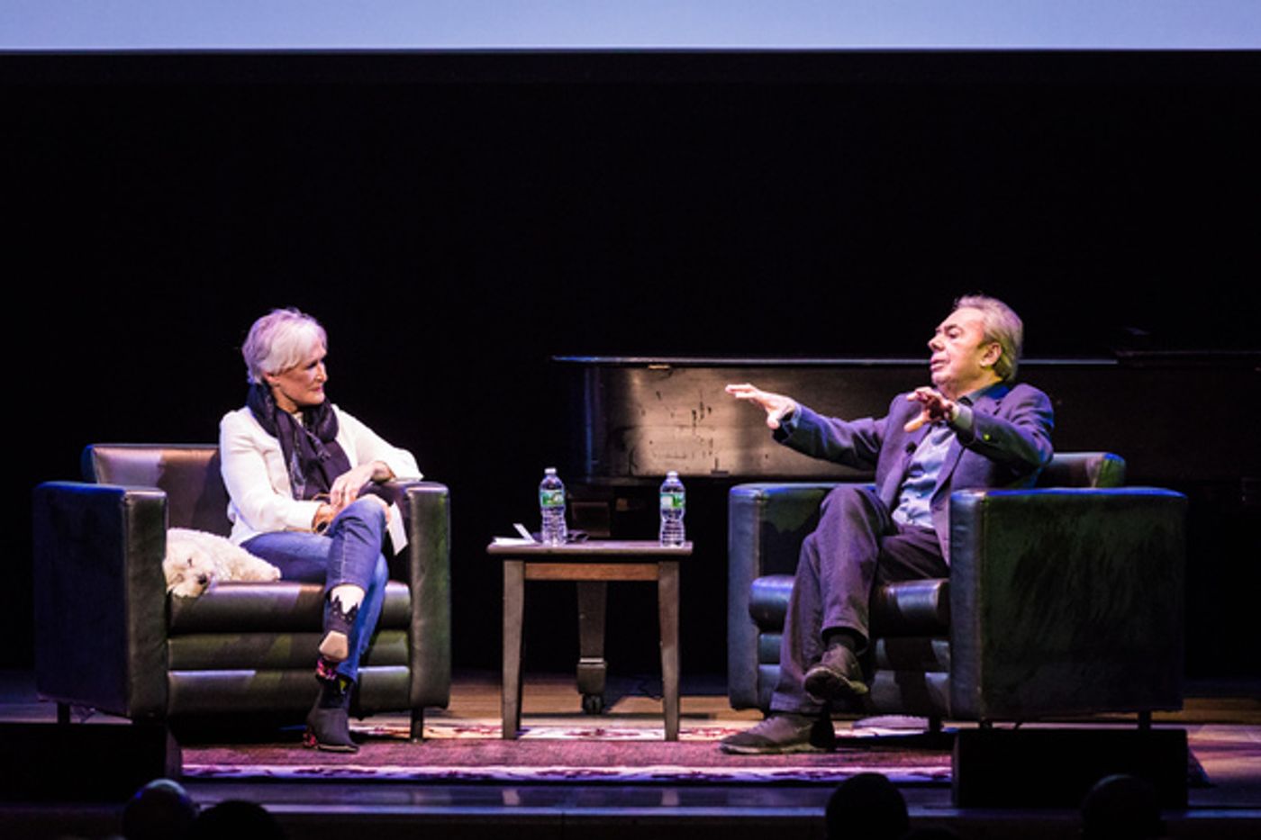 Photo Flash: Glenn Close Chats with Andrew Lloyd Webber About His New Memoir, UNMASKED  Image