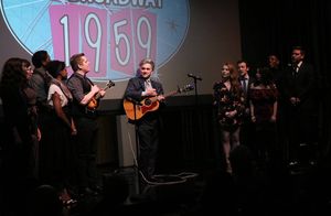 NEW FACES SING BROADWAY 1959 ensemble and host, Gene Weygandt, (center) sing â€"Eidelweiss†from THE SOUND OF MUSIC
@ BroadwayWorld NEW FACES SING BROADWAY 1959 ensemble and host, Gene Weygandt, (center) sing â€"E Photo