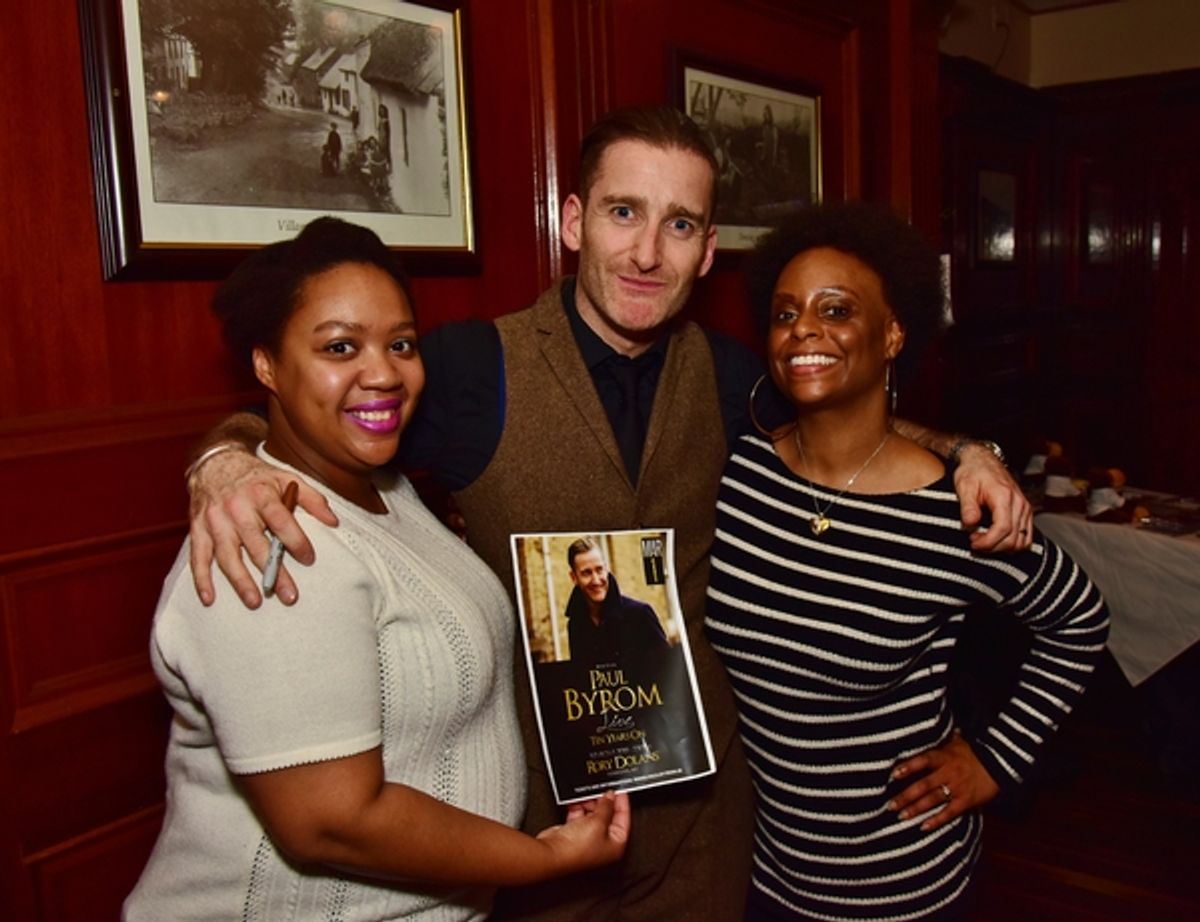 Paul Byrom with the fans at 