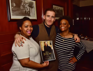 Paul Byrom with the fans Photo