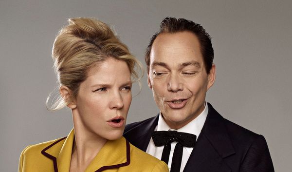 Kelli O'Hara as Despina and Christopher Maltman as Don Alfonso in Mozart's CosÃ¬ fa Photo