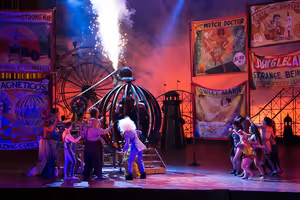 A scene from Phelim McDermott's new production of Mozart'sCosì fan tutte . Photographed here at the English National Opera. Photo by Martin Smith.
@ BroadwayWorld A scene from Phelim McDermott's new production of Mozart'sCosì fan tutte . Photogr Photo