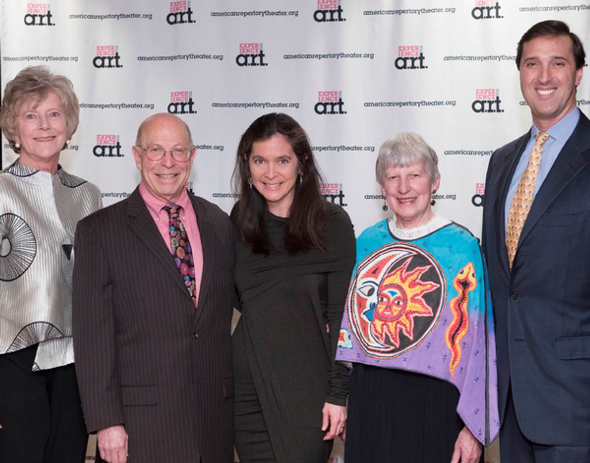 Gala Co-Chair Ann Gund, Angel Award recipient Paul Buttenwieser, A.R.T. Terrie & Bradley Bloom Artistic Director Diane Paulus, Katie Buttenwieser, and Gala Co-Chair Jerry Jordan at the 2018 A.R.T. Gala.
Photo: Gretjen Helene Photography. at 