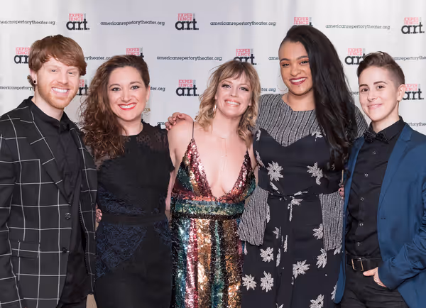 Jagged Little Pill cast members Logan Hart, Laurel Harris, Elizabeth Stanley, Nora Sc Photo