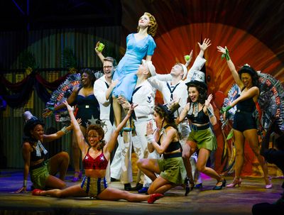 Erin Davie (top, center) portrays Nellie Forbush Photo