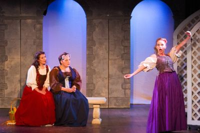 Step-sisters Charlotte (Kelsey Riker) and Bernice (Erica Clare) have a pet name for C Photo