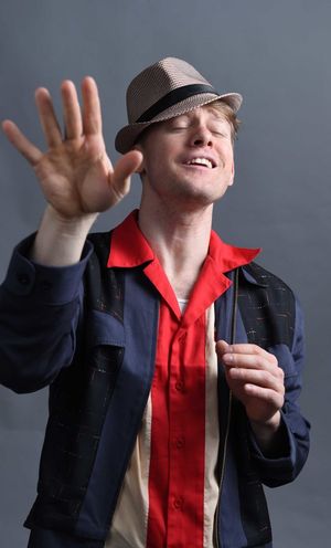 Liam Quealy as â€"Huey Calhoun†@ BroadwayWorld Liam Quealy as â€"Huey Calhoun†Photo