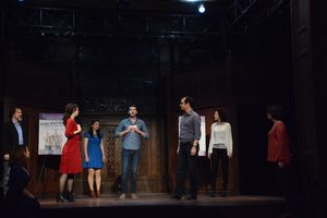 Jim Stanek, Megan McGinnis, Julie Benko, Zal Owen, Aaron Galligan-Stierle, Amie Bermowitz and Sarah Beth Preifer @ BroadwayWorld Jim Stanek, Megan McGinnis, Julie Benko, Zal Owen, Aaron Galligan-Stierle, Amie Bermo Photo