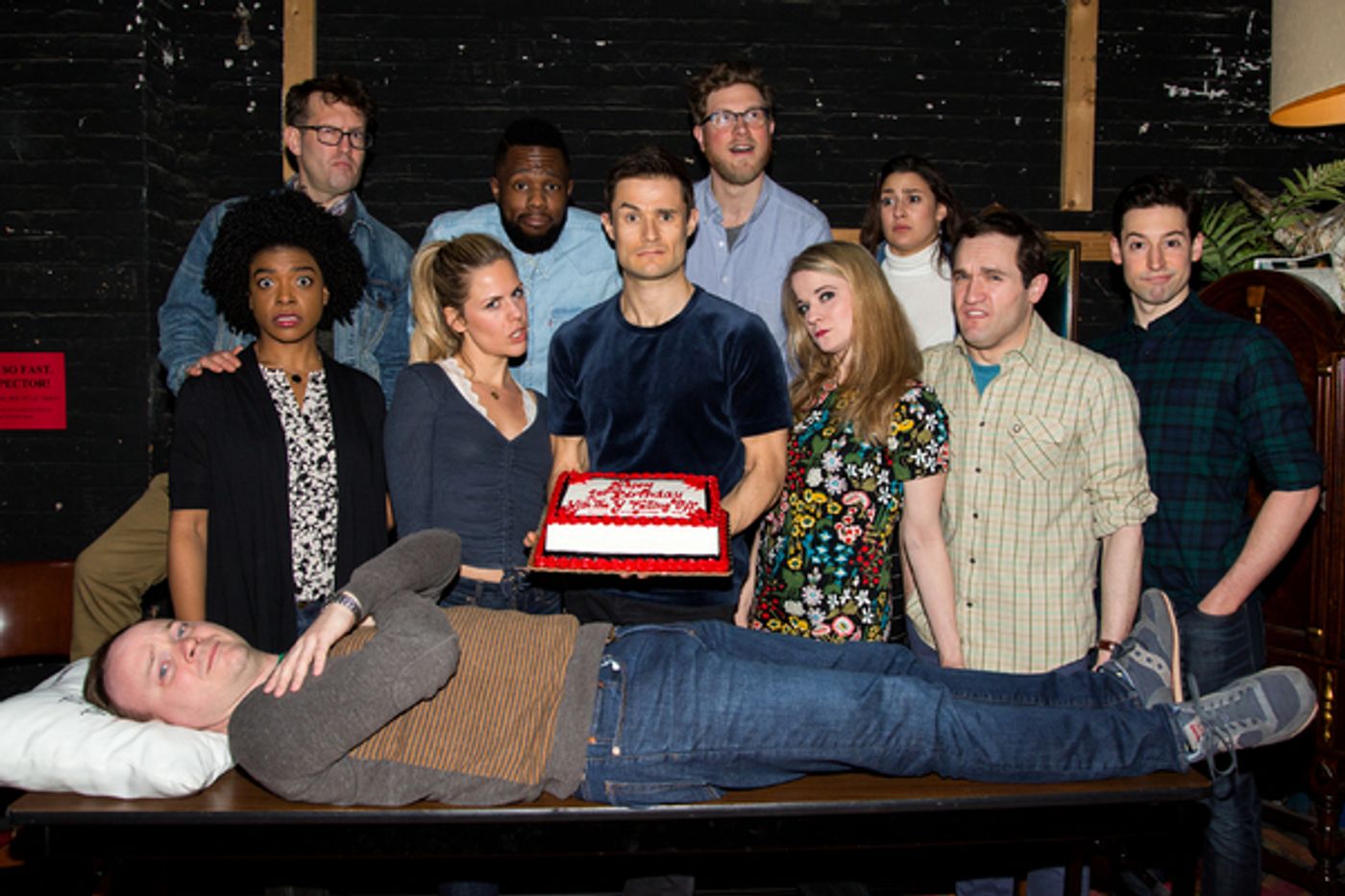 Photo Coverage: THE PLAY THAT GOES WRONG Celebrates One Disastrous Year On Broadway Photo Coverage: THE PLAY THAT GOES WRONG Celebrates One Disastrous Year On Broadway Image