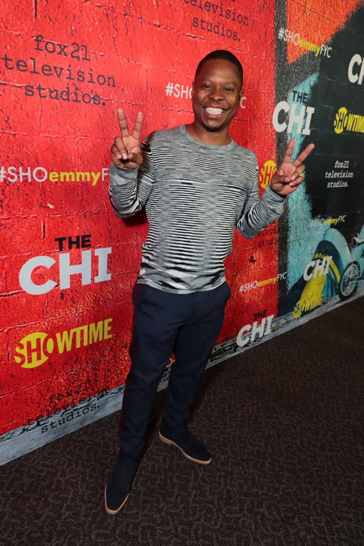 Jason Mitchell at the 2018 Showtime EMMY FYC screening of THE CHI at DGA on 3/9/18 at 