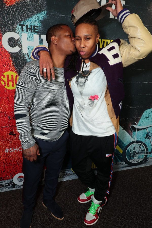 Jason Mitchell and Executive Producer Lena Waithe at the 2018 Showtime EMMY FYC scree Photo