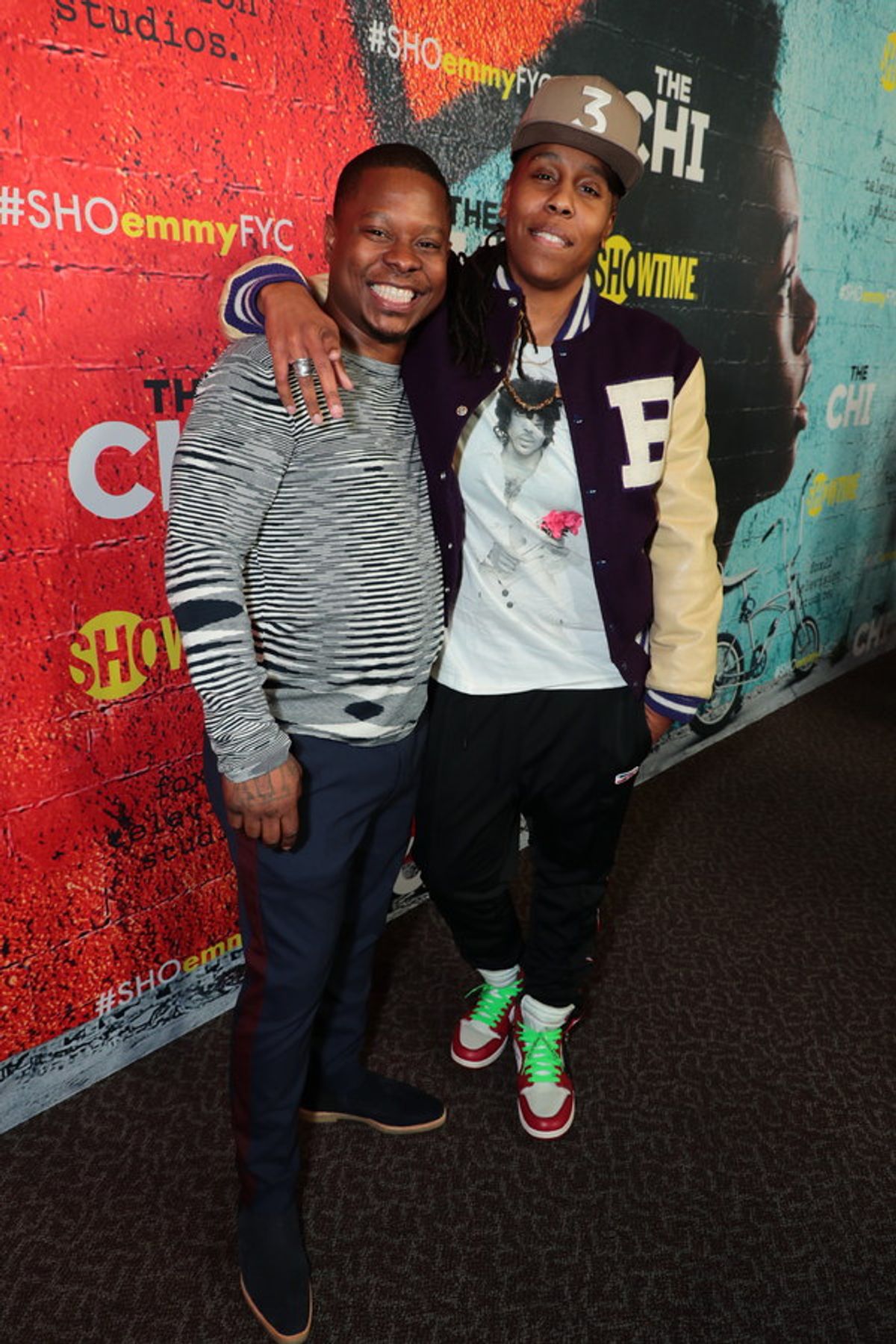 Jason Mitchell and Executive Producer Lena Waithe at the 2018 Showtime EMMY FYC screening of THE CHI at DGA on 3/9/18 at 