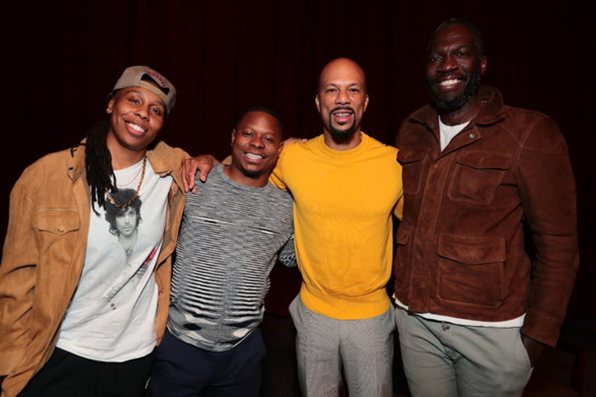 Executive Producer Lena Waithe, Jason Mitchell, Executive Producer Common and Director Rick Famuyiwa at the 2018 Showtime EMMY FYC screening of THE CHI at DGA on 3/9/18 at 
