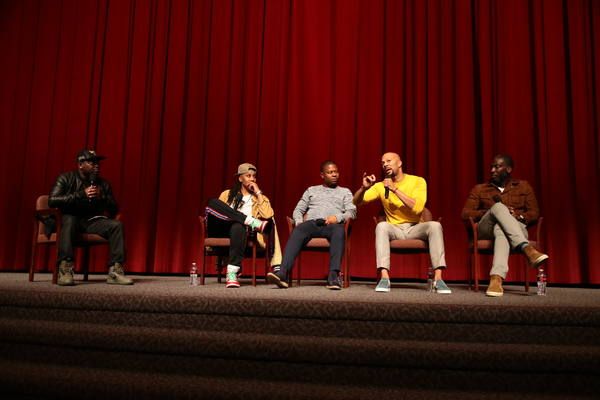 Moderator Lil Rel Howery, Executive Producer Lena Waithe, Jason Mitchell, Executive P Photo