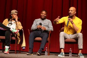 Executive Producer Lena Waithe, Jason Mitchell, and Executive Producer Common at the  Photo