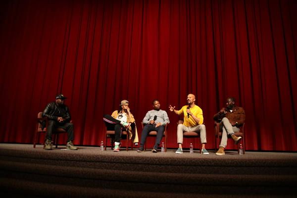 Moderator Lil Rel Howery, Executive Producer Lena Waithe, Jason Mitchell, Executive P Photo