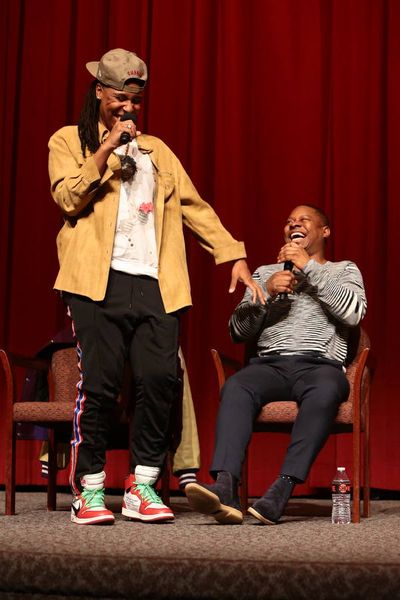 Executive Producer Lena Waithe and Jason Mitchell at the 2018 Showtime EMMY FYC scree Photo