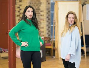 Kim Maresca (Judy Denmark) and Lara Denning (Louise Lerman, Eve) Photo