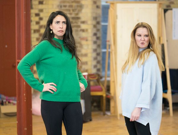 Kim Maresca (Judy Denmark) and Lara Denning (Louise Lerman, Eve) Photo