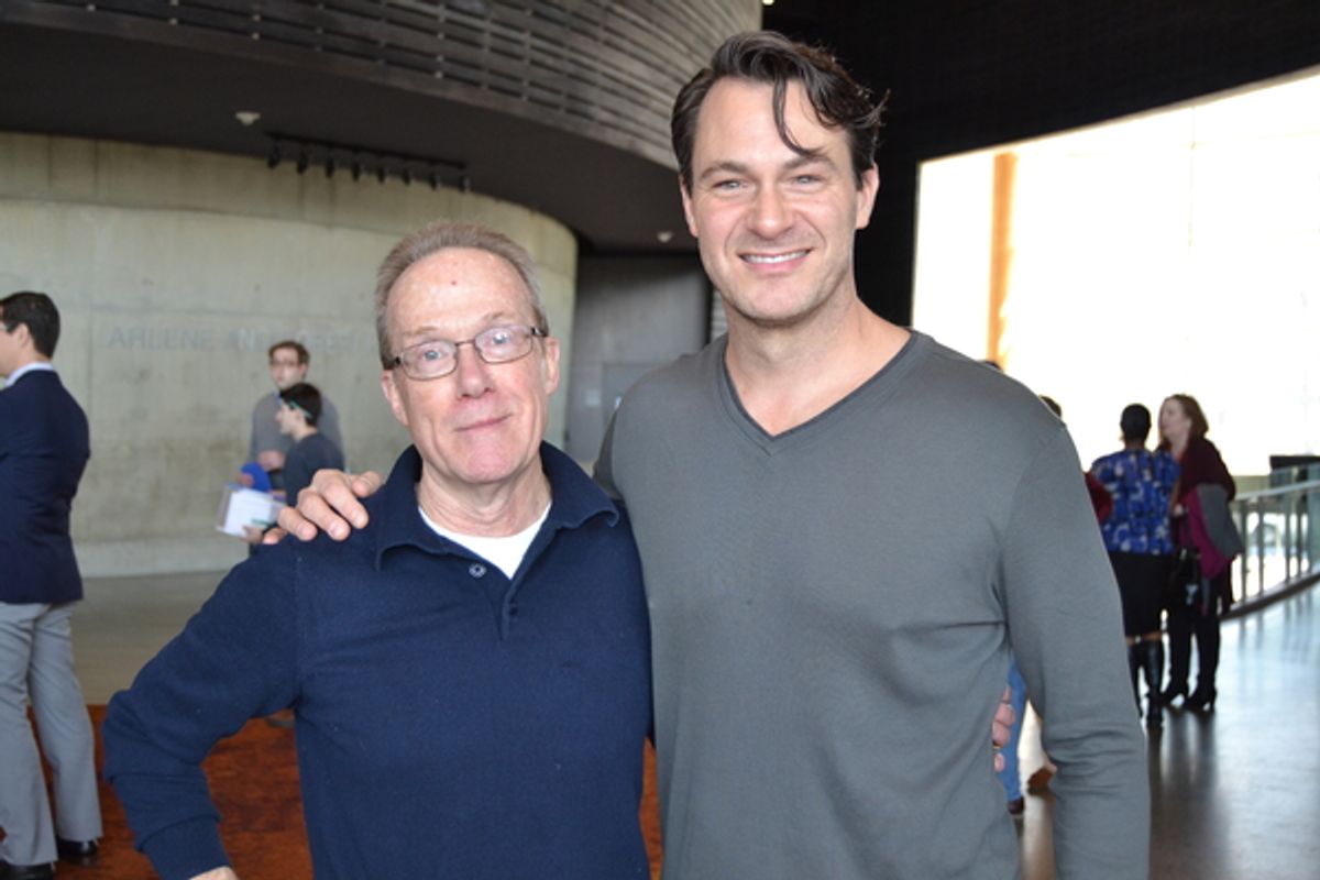 Playwright John Strand and Matt Bogart (Jack) at 