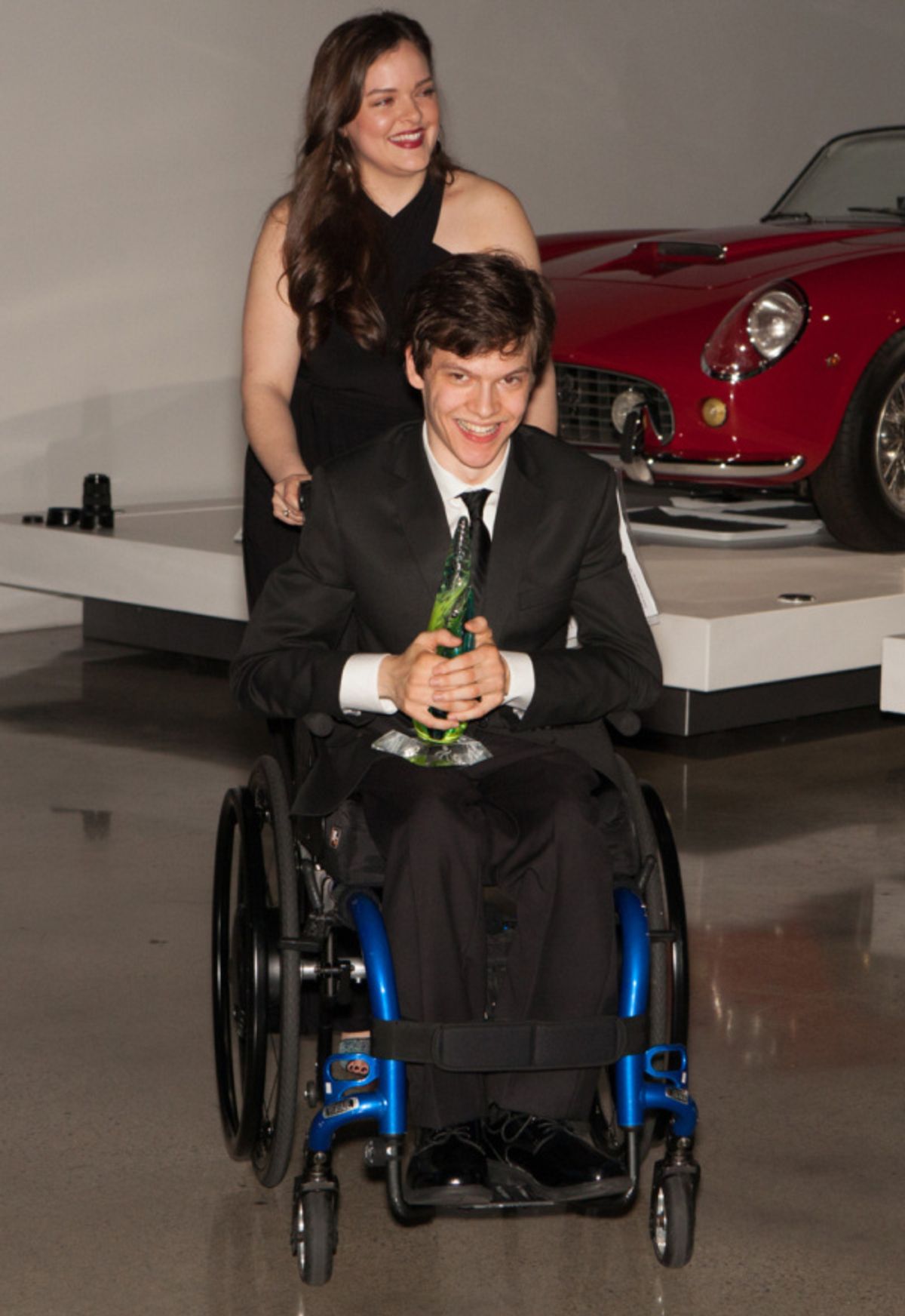 Kelsey Fowler and Micah Fowler at United Cerebral Palsy of Los Angeles' Art of Care Gala where Micah was honored with their Trailblazer Award. at 